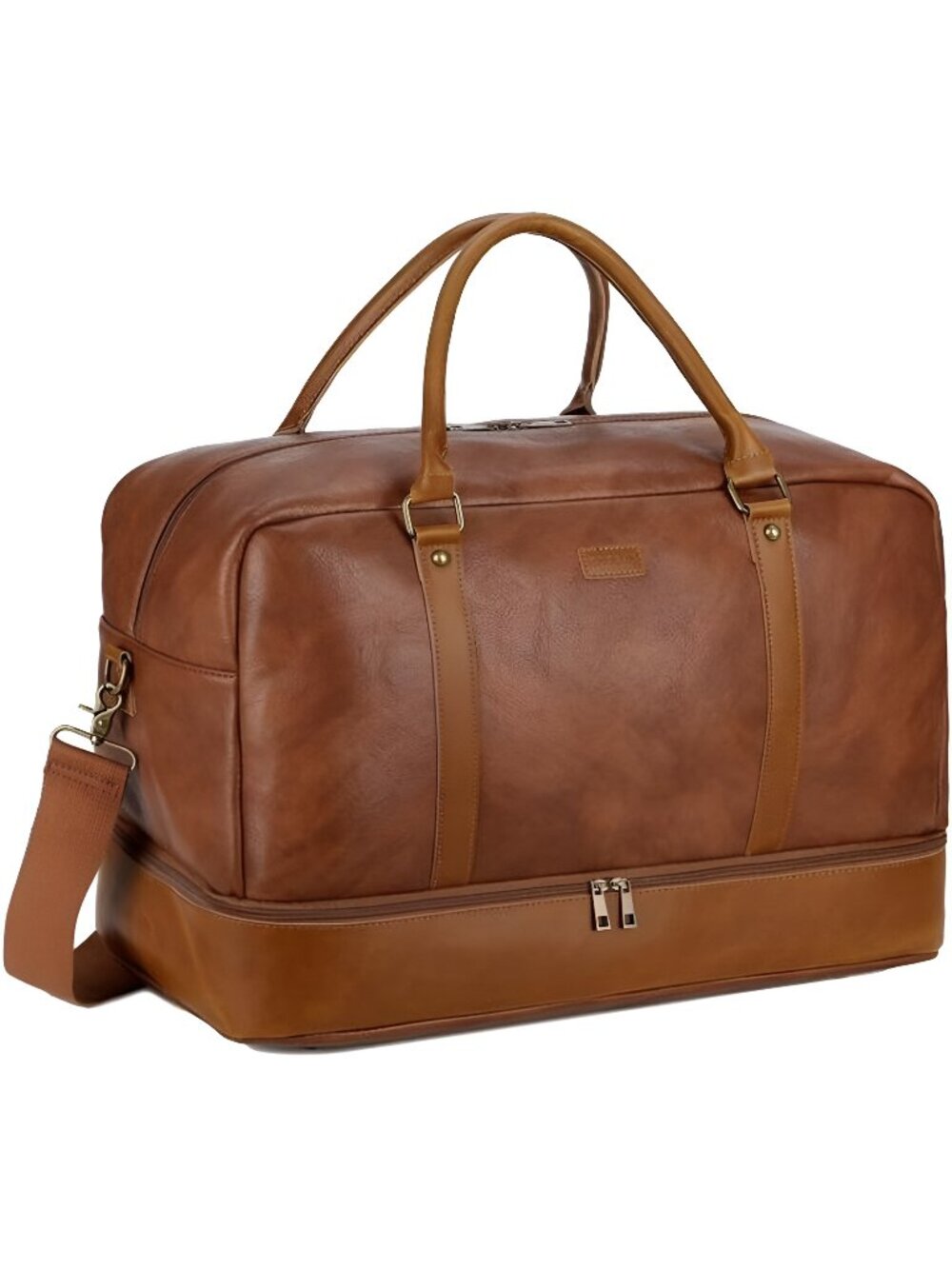 Leather Large Travel Duffel Tote Bag Carry On Weekender Overnight
